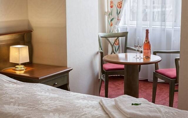 Tweepersoonskamer van Hotel Augustus et Otto in Praag