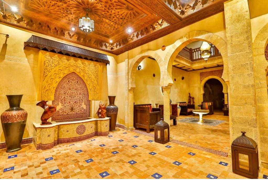 Lobby van Riad Mimouna Essaouira