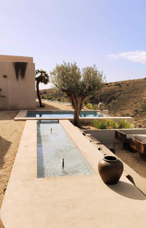 Ecohotel El Agua - smal zwembad in het landschap