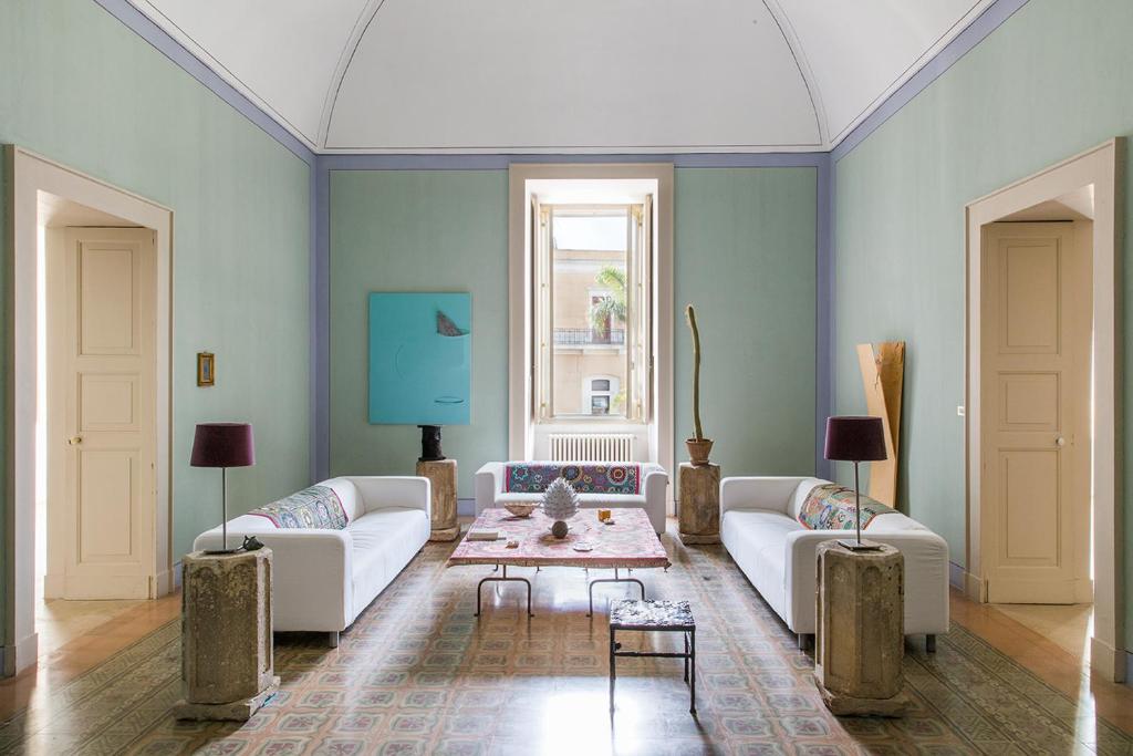 Palazzo Daniele - salon met hoge plafonds