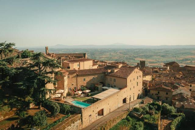 Monastero di Cortona - het klooster met uitzicht over Cortona