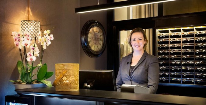 Receptie van Hotel Freys in Stockholm