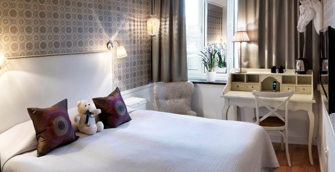 Tweepersoonskamer van Hotel Freys in Stockholm