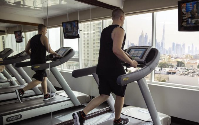 Gym van hotel Jumeira Rotana