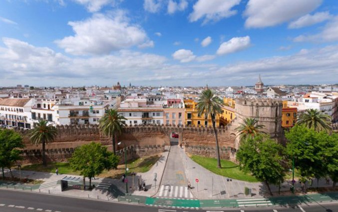 Uitzicht van hotel Sevilla Macarena in Sevilla