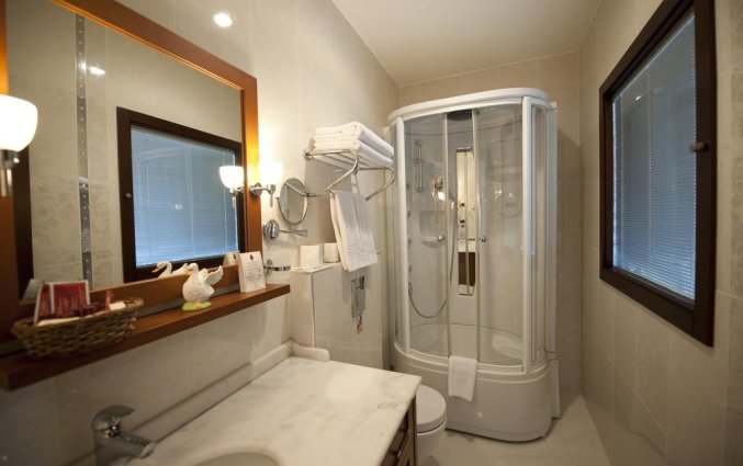 Badkamer van een tweepersoonskamer van Hotel Golden Horn Sirkeci Istanbul