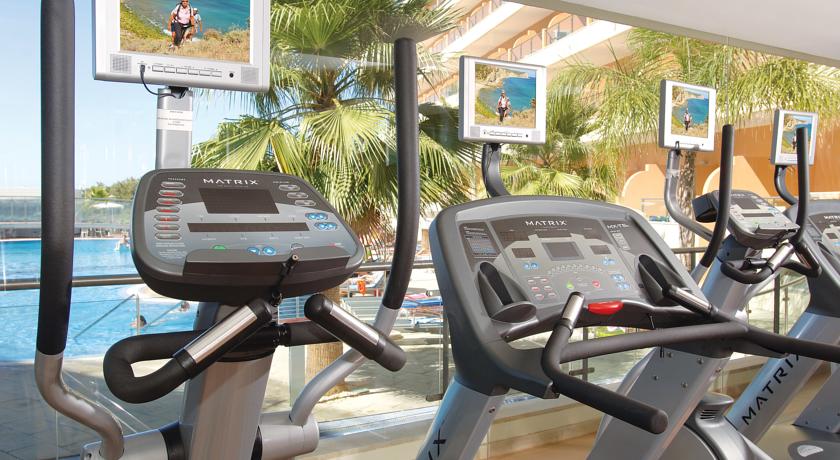 Fitnessruimte van Hotel Balaia Atlantico in de Algarve