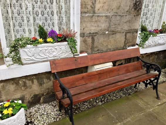 Zithoek buiten van Guest House Pilrig in Edinburgh