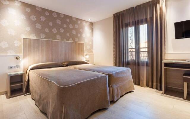 Tweepersoonskamer van Hotel Santa Marta in Barcelona