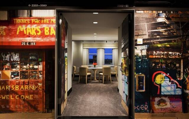 Kamer van Hotel Row NYC