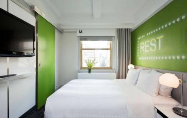 Tweepersoonskamer van Hotel Row NYC