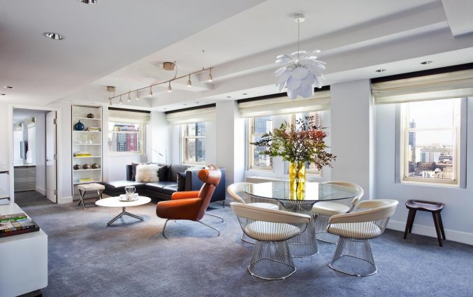 Woonkamer van Hotel Row NYC