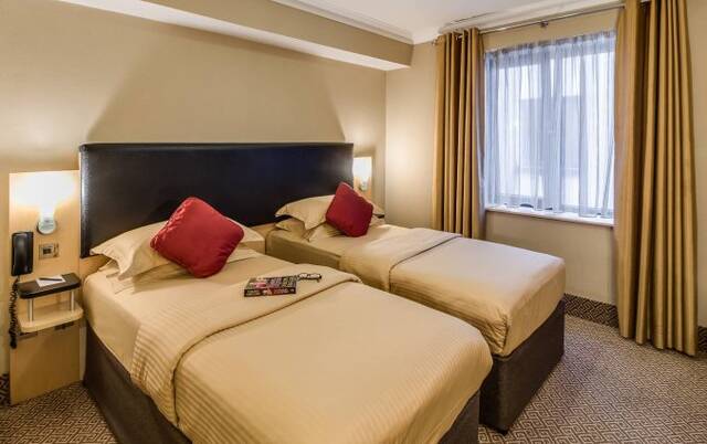Tweepersoonskamer van Hotel Academy Plaza in Dublin