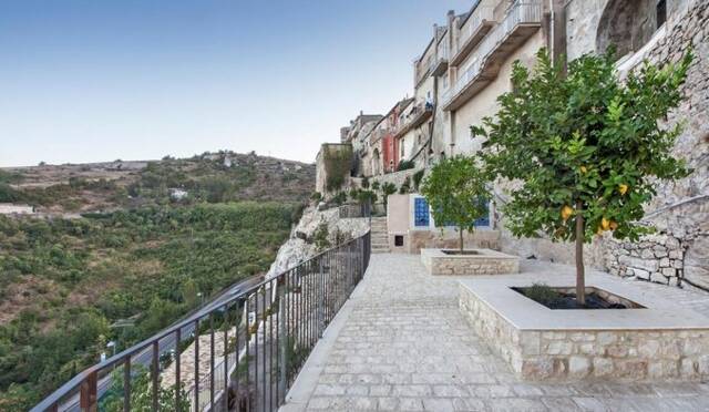 Gebouw van Hotel San Giorgio Palace op Sicilië