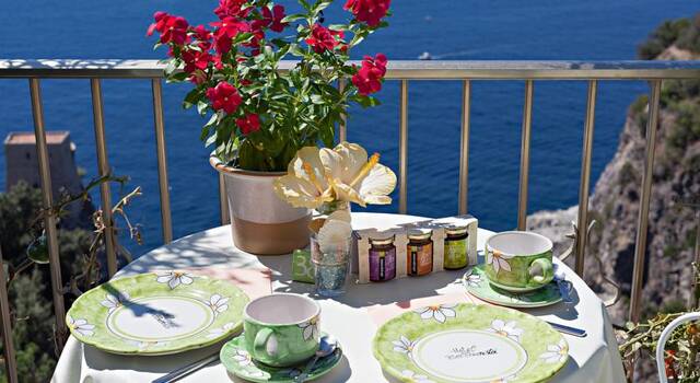 Terras van Hotel Villa Bellavista in Amalfi